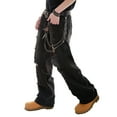 thumbnail image 6 of U. Men's jeans, street trend distressed fashionable black pants (no free accessories), 6 of 6