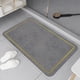 thumbnail image 1 of Decoración de interiores. Alfombra de baño de diatomeas, superabsorbente, de secado rápido, con reverso de goma antideslizante, lavable, ideal para ducha frente a la bañera (40,6 x 61 cm)., 1 of 7