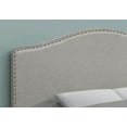 thumbnail image 2 of Monarch Specialties Bed, Headboard Only, Full Size, Bedroom, Upholstered, Linen Look, Grey, Transitional, 2 of 4