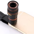 thumbnail image 4 of Injueey Phone Telescopic Camera 8X Outdoor Birdwatching Backpacking Telephoto Smartphone External Travel Lens Long Focal Clip Teléfono y Comunicación negro, 4 of 6