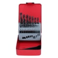thumbnail image 1 of 19 brocas helicoidales HSS, accesorio para máquina espiral con caja de almacenamiento roja para perforar agujeros M35, 1 of 14