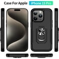 thumbnail image 6 of for iPhone 15 Pro Case,[Military-Grade Drop Protection] Shockproof Phone Case for iPhone 15Pro - Matte Black, 6 of 12