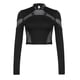 thumbnail image 4 of MHFRRA Camiseta Gótica Punk de Manga Larga para Mujer, Corte de Malla, Corte Ajustado, Estilo Oscuro, Básica, Moderna, para Atuendos Casuales. Negro, 4 of 8