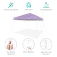 thumbnail image 5 of Best Choice Products 10x10ft Easy Setup Pop Up Canopy w/ 1-Button Setup, Wheeled Case, 4 Weight Bags - Lilac/White, 5 of 10