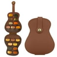 thumbnail image 1 of Stainless Steel Guitar Pick with Leather Storage Case | Engraved Keepsake Plectrum for Musicians | Gift for Guitar Player Son | Souvenir Accessory for Home Music Studio, 1 of 4