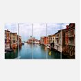 thumbnail image 2 of Retro Style Grand Canal at Sunset - Landscape Photography Canvas Print, 2 of 3