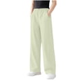 thumbnail image 2 of BRGZLK Girls Hiking Pants Solid Color Waterproof Sun Protection Straight-Leg Long Pants High Waisted Lightweight Quick Dry Joggers Athletic Trousers with Pockets Green 5-6 Years, 2 of 7