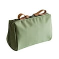 thumbnail image 1 of Bolsa de maquillaje de nailon, bolsa organizadora de viaje, organizador de cosméticos para mujeres y niñas, 14 x 10 x 7 cm, verde, 1 of 5