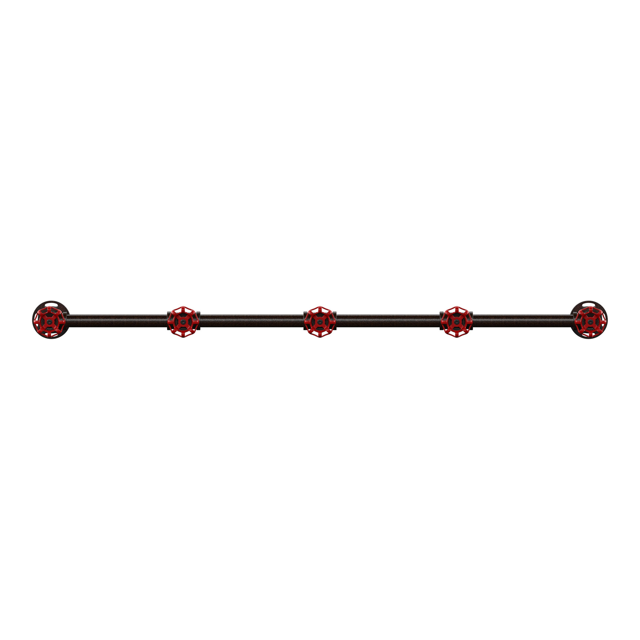 Furniture of America Stire Metal 5-Hook Coat Rack, Sand Black