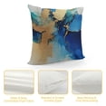 thumbnail image 4 of Nawypu  Abstract Pillow Covers Set of Nordic Pillow Cases Teal Blue and Gold Modern Decorative Cushion Covers for Sofa Couch, 4 of 5