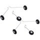 thumbnail image 1 of 4x Rc Airplane Landing Gear Bracket W/ Wheels For Wltoys F949 Accessory, 1 of 2