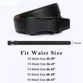 thumbnail image 5 of Mens Belt 2 Pack, Leather Ratchet Belt for Men Dress Belt with Adjustable Buckle, Trim to Fit, 5 of 6