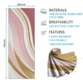 thumbnail image 2 of Pink Gold Marble Pattern Hot Yoga Mat Towel Non Slip for Hot Yoga - Quick-Drying Yoga Mat Cover with 4 Corner Pockets with Travel Bag - Hot Yoga Towel Non Slip Grip Moisture Wicking Sweat 70"x26", 2 of 6