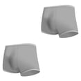 thumbnail image 2 of Qarigey Calzoncillos elásticos, suaves, acogedores, transpirables, ropa interior elástica femenina, cómodos, desechables, portátiles, Gris 2piezas, 2 of 6