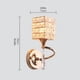 thumbnail image 5 of Lámpara De Pared De Cabecera Cuboide Simple, Luz De Pared De Cristal E27 Dorada Sin Bombilla Para Sala De Estar, Restaurante, Cafetería, Bar, Estudio Sweethay HA019078-00, 5 of 7