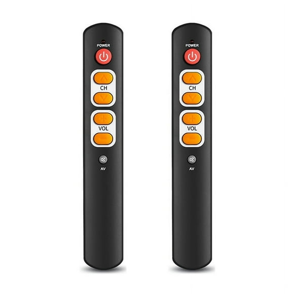 2 Mandos A Distancia Universales Inteligentes de 6 Botones con Función de Aprendizaje de Copia por Infrarrojos para TV, STB, DVD, DVB, VCR B