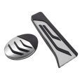 thumbnail image 1 of Ofertas Únicas 2 Pcs Almohadillas de Pedal Automático de Pie Cubiertas de Pedal Acelerador para BMW 1-Series (F40) 2020-2022 Acero Inoxidable Tono Plateado, 1 of 1