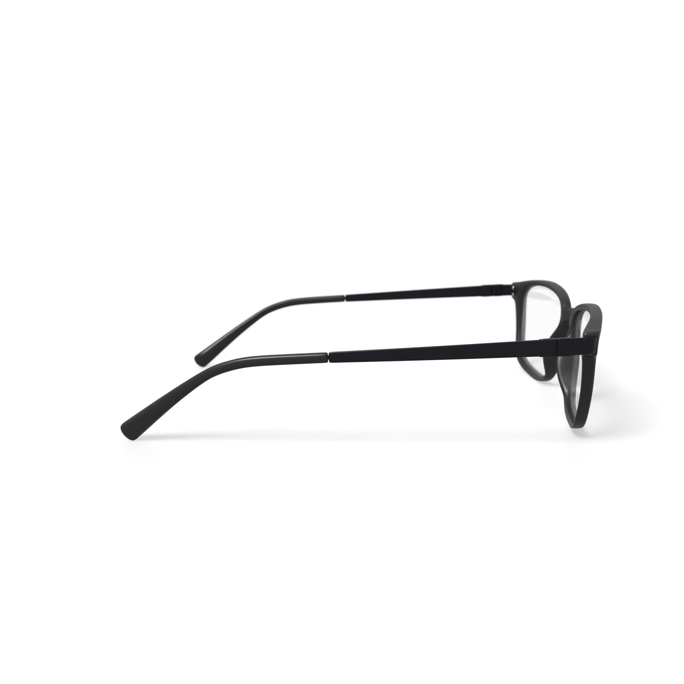 Bio Eyes Men's Wilder Rectangular Prescription Eyeglasses with Case, Matte Black