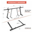 thumbnail image 4 of AA-Racks Model APX25-E Aluminum Pickup Truck Ladder Rack w/Cantilever Extension - Sandy Black (2 Packages), 4 of 4