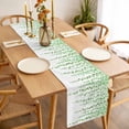 thumbnail image 3 of Table Runner 36 Inches Long for Kitchen Dining, Green Polka Dots Dresser Scarf Farmhouse, Dining Table Decorations for Wedding/Parties, Vintage Abstract Art Watercolor 13 x 36 In, 3 of 8