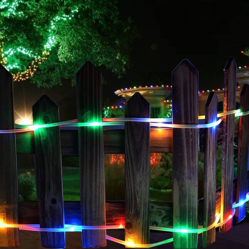 Solar Rope Lights,72 Ft 200 LED Solar Rope Lights Outdoor Waterproof, 8 Modes Solar String Lights for Patio Pool Garden Wedding Fence Walkway Christmas Decor (Multicolor)