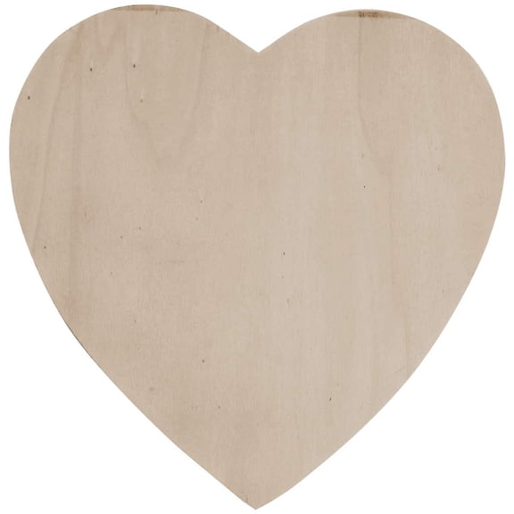 12 Pack: 8.5" Wood Heart by Make Market