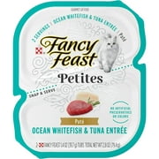 Purina Fancy Feast Petites Cat Food Pate, White Fish & Tuna Entree