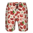 thumbnail image 3 of Pofeuu Tomatoes Prin Men's Swim Trunks Quick Dry Bathing Suit Swimming Board Shorts Mesh Lining Beach Swimwear-Small, 3 of 6
