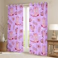 thumbnail image 2 of Erosebridal Pink Cowgirl Boots Curtains for Living Room,Chic Cactus BlackoutCurtains Set of 2 (38x45),Vintage Farm Style Curtains and Drapes (38x45),Microfiber Bedroom Decor, 2 of 7