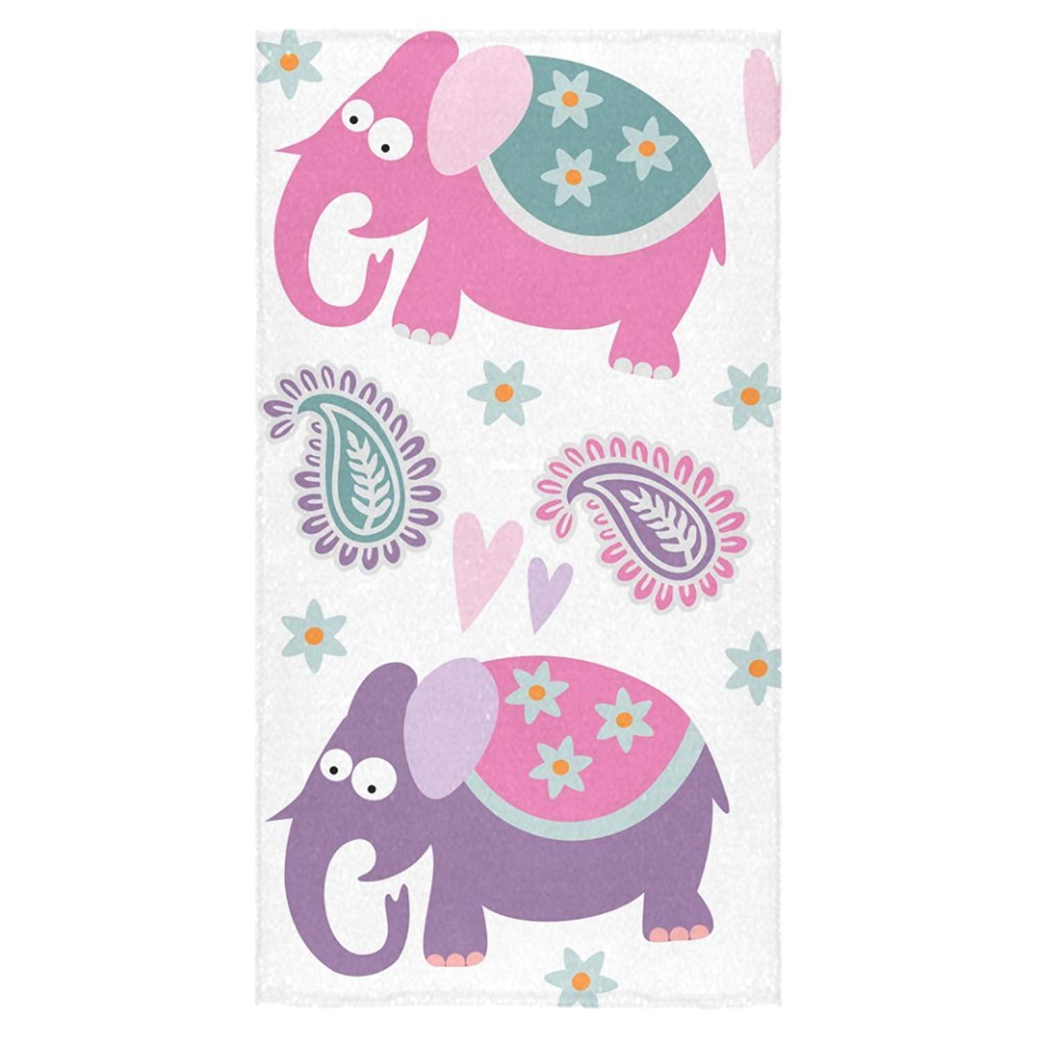 POP Elephant Bath Towels Beach Bathroom Body Shower Towel 30x56 inch