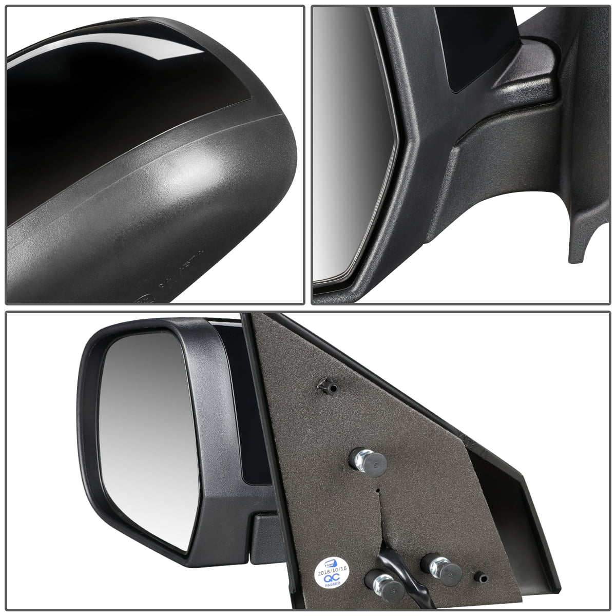 DNA Motoring Powered Driver Left Side Mirror for 12-14 Nissan Versa