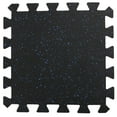 thumbnail image 3 of RevTime Interlocking Rubber Exercise Mats 20"x20"x1/4" （6mm）Puzzle GYM Mat,(6 packs with 10 EDGE), 3 of 7