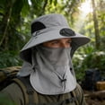 thumbnail image 4 of YiJuHui Solar Powered Fan Hat for Men, Rechargeable 360° Cooling Hat with USB Type-C, Wide Brim Sun Hat for Outdoor Fishing Hiking Camping Beach Gardening, 4 of 6