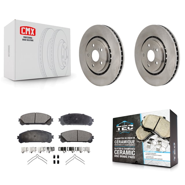 Transit Auto Front Disc Brake Rotors and Ceramic Pads Kit for Car Toyota Sienna RAV4 Prime bZ4X Subaru Solterra Lexus NX450h+ Crown RZ450e K8T-104688