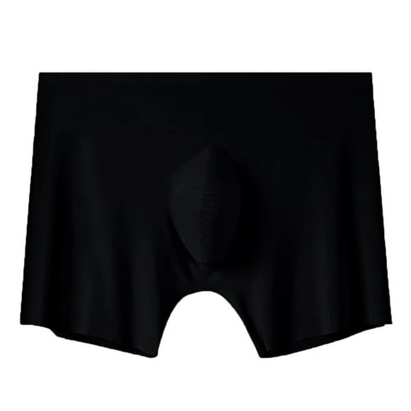 Ketyyh-chn99 Men's Bikini Underwear Thongs G String for Men Gifts Men's Ice Silk Underwear Breathable Underwear for L,Black