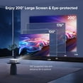 thumbnail image 4 of Projector with WiFi and Bluetooth, Upgrade Outdoor Projector, Mini Movie Projector Supports 1080P Synchronize Smartphone Screen by WiFi/USB Cable for Home Entertainment (WiFi), 4 of 8