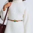 thumbnail image 2 of Unique Bargains Hand-woven Handmade Cord Belt 1 Pc Brown, Colorful, 2 of 6