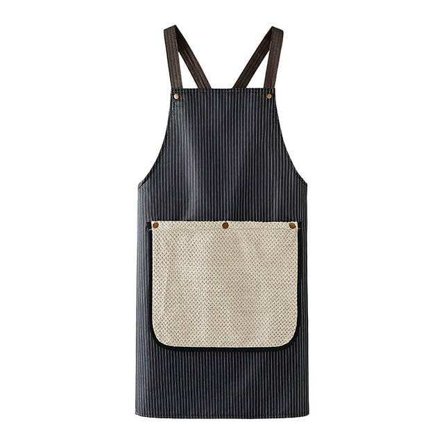 Kitchen Hand Towels Waterproof Aprons with Detachable Hand Towel