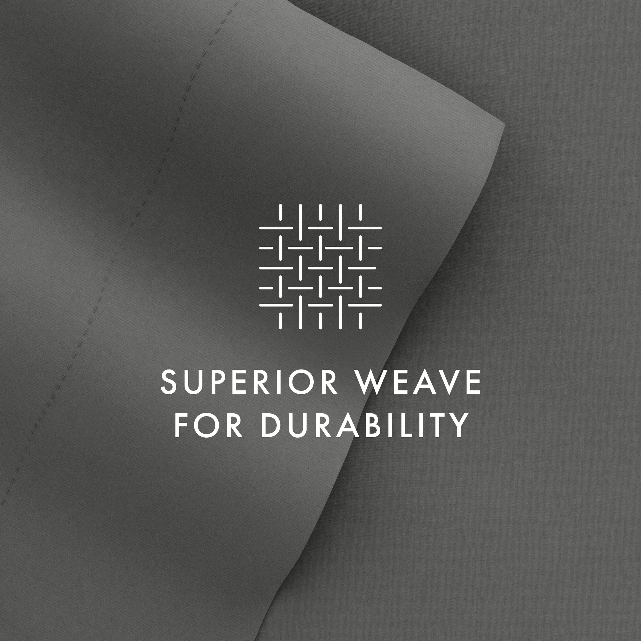 Noble Linens 4 Piece Solid Microfiber Bed Sheet Set, Gray, King