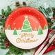 thumbnail image 1 of Decoraciones para fiestas navideñas, platos desechables, platos de Papá Noel con dibujos animados, juego de vasos de papel, cubiertos para fiestas, cubiertos desechables, 1 of 7