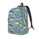 thumbnail image 1 of Disketp Various Wild Sea Fish Mochila de Lona Estampada, Mochila Escolar de Viaje Ligera para Estudiantes y Portátil-Medium, 1 of 5