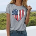 thumbnail image 2 of Graphic Printed T-Shirts for Women Casual Cotton Tees Comfy Streetwear Crewneck Short Sleeve Summer Tops Grey,3XL, 2 of 6