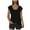 Black, variant on yillto Womens Basic Tee Short Sleeve Plain Round Neck Shirts Solid Color Causal Tunic Tshirts Tops