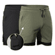 thumbnail image 1 of Short Deportivo Hombre Con Licra Gym Correr 2pzs Talla: M Eo Safe Imports Negro +Verde, 1 of 5