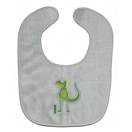 Alphabet I for Iguana Baby Bib