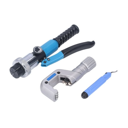 

Tebru Hydraulic Tube Expander Tool Kit Compact Swaging With Cutter For 3/8 To 1‑5/8in Pipes CT‑300L Hydraulic Tube Expander Pipe Tools