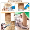 thumbnail image 4 of Cat Natural Twisted Sisal Rope Diameter 6mm Cat Scratching Post Replacement Hemp Rope for Repairing Recovering or DIY Scratcher Twine String Durable for Cats Toys Gift, 4 of 4