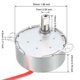 thumbnail image 5 of Motor eléctrico Uxcell Motor sincrónico Motor de sincronización AC 12V 50/60Hz 4W 9-11RPM Dirección CCW/CW, 5 of 5