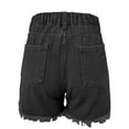 thumbnail image 7 of Lixiuxyad Summer Denim Shorts Summer New Versatile Denim Shorts Hot Pants,Black L, 7 of 7