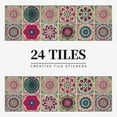 thumbnail image 3 of Wall Backsplash Heat Resistant Self Adhesive Removable 24 PCS Moroccan Style Tile Sticker DIY Murals For Kitchen Bathroom Furniture Staircase Home Decor Waterproof, 3 of 7